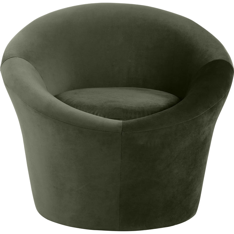 Meridian Tristan Green Velvet Accent Chair IMAGE 3
