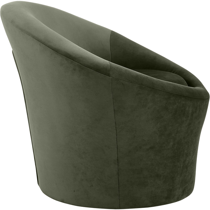 Meridian Tristan Green Velvet Accent Chair IMAGE 4