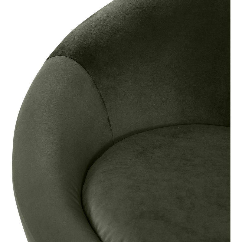 Meridian Tristan Green Velvet Accent Chair IMAGE 7