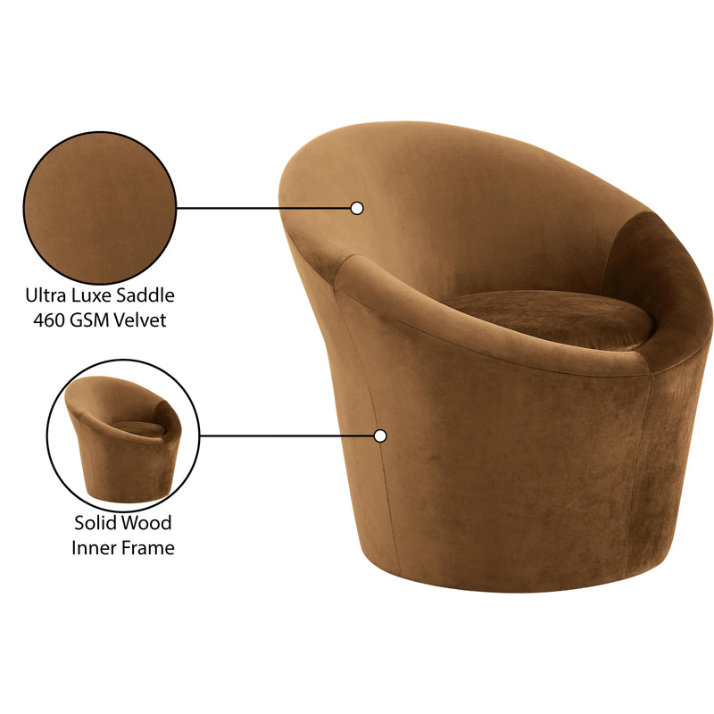 Meridian Tristan Saddle Velvet Accent Chair IMAGE 10