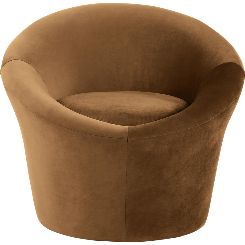 Meridian Tristan Saddle Velvet Accent Chair IMAGE 3