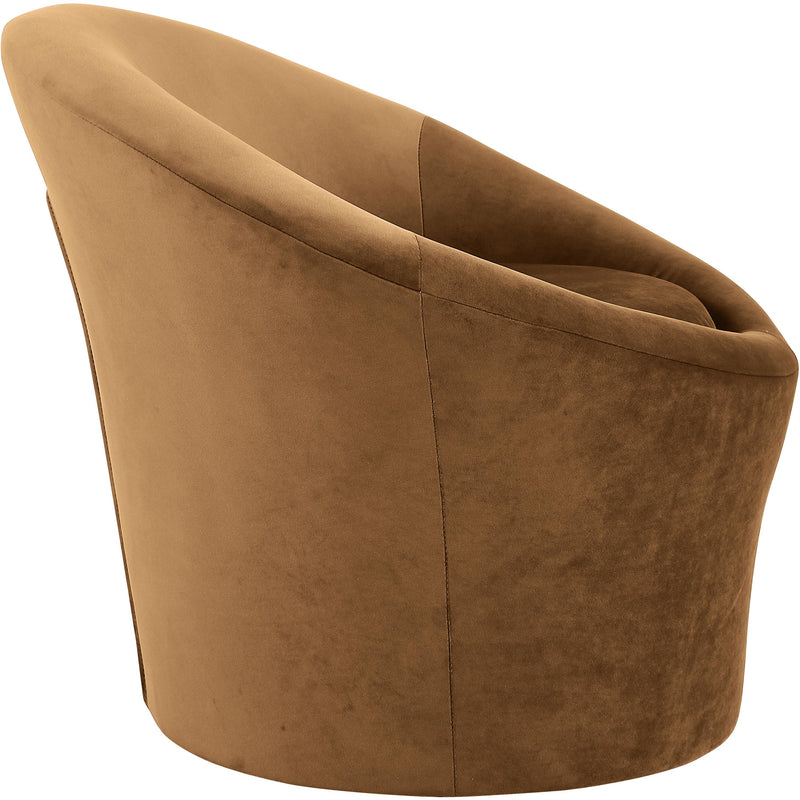Meridian Tristan Saddle Velvet Accent Chair IMAGE 4
