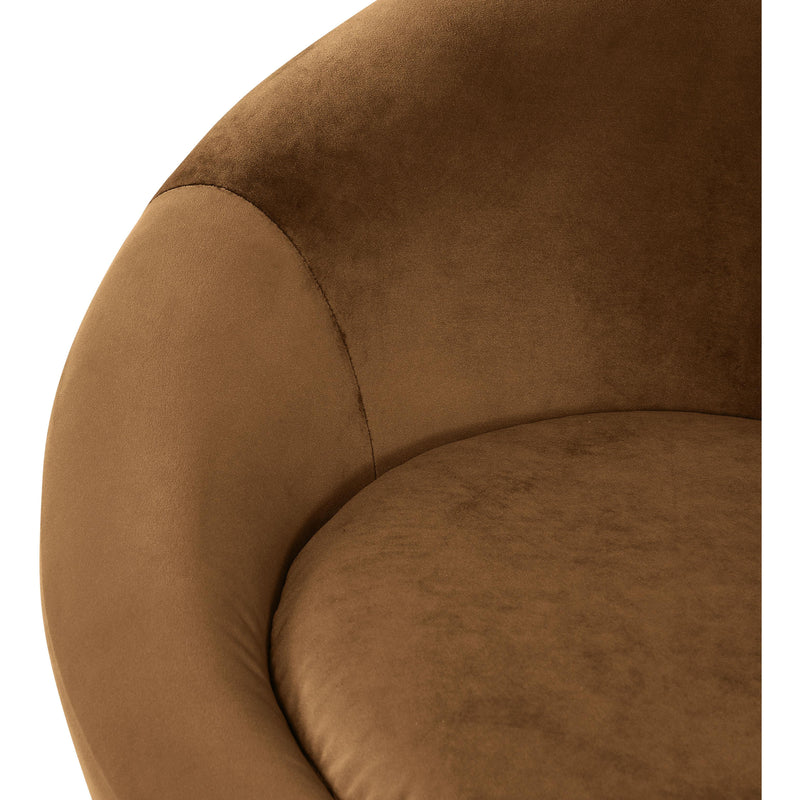 Meridian Tristan Saddle Velvet Accent Chair IMAGE 7