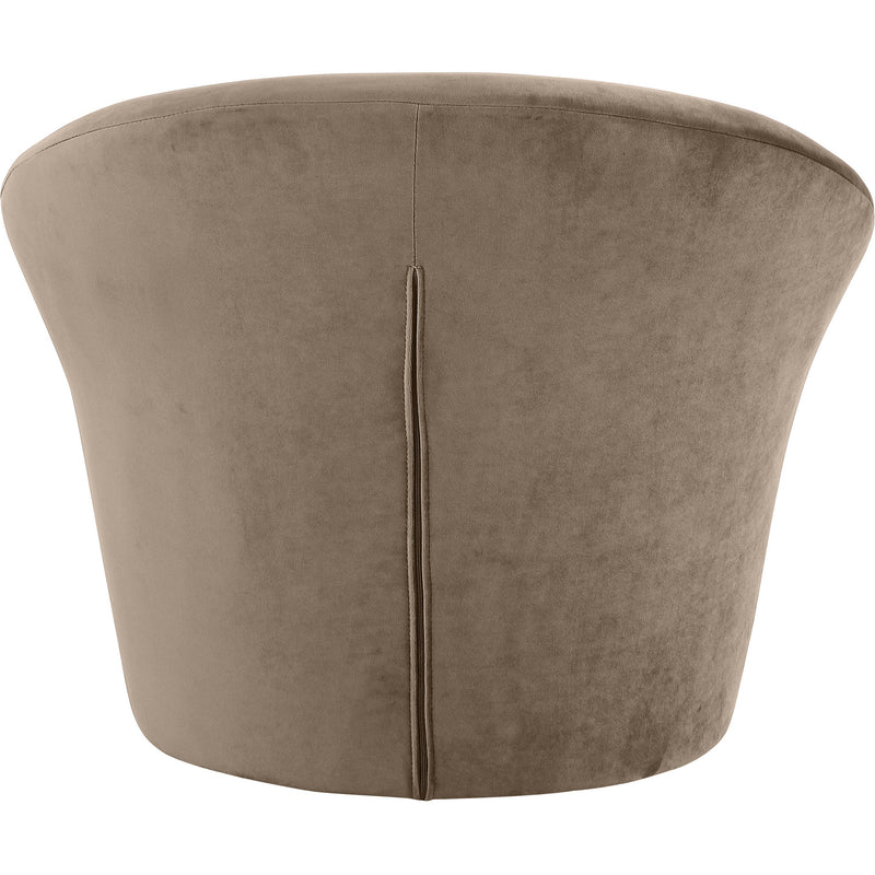 Meridian Tristan Taupe Velvet Accent Chair IMAGE 5