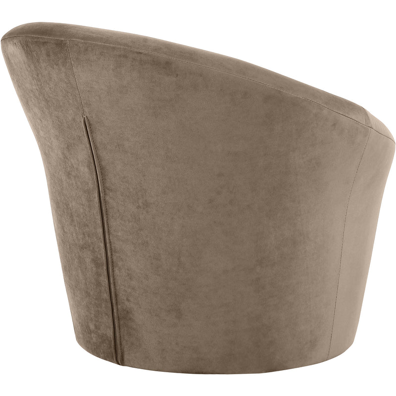 Meridian Tristan Taupe Velvet Accent Chair IMAGE 6