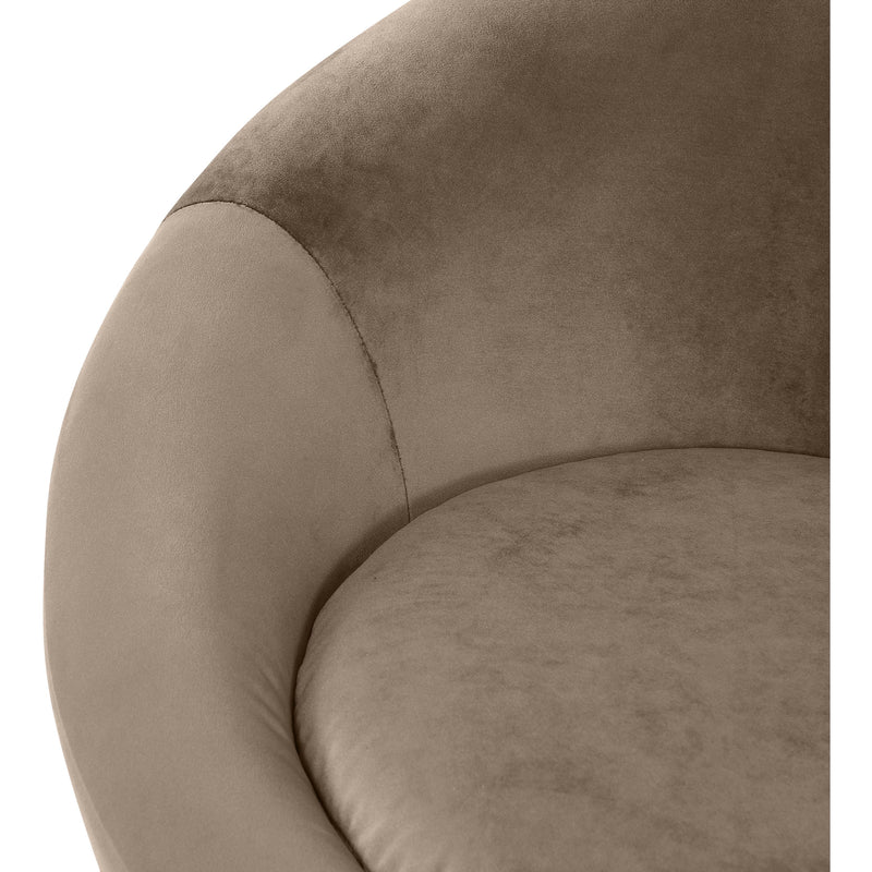 Meridian Tristan Taupe Velvet Accent Chair IMAGE 7