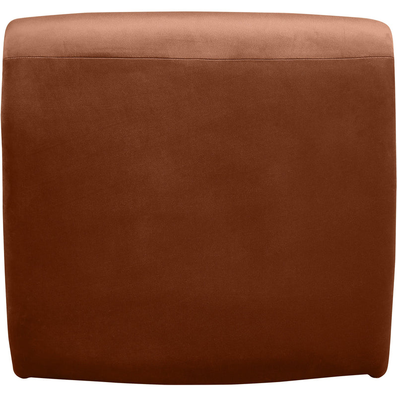 Meridian Nouveau Cognac Velvet Accent Chair IMAGE 5