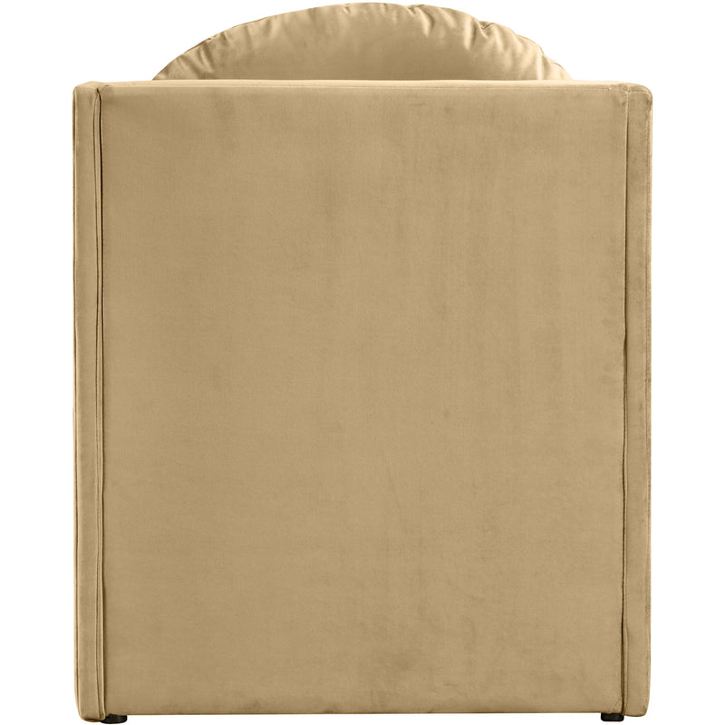 Meridian Sigma Camel Velvet Accent Chair IMAGE 5