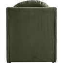 Meridian Sigma Green Velvet Accent Chair IMAGE 5