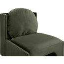 Meridian Sigma Green Velvet Accent Chair IMAGE 7