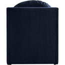 Meridian Sigma Navy Velvet Accent Chair IMAGE 5