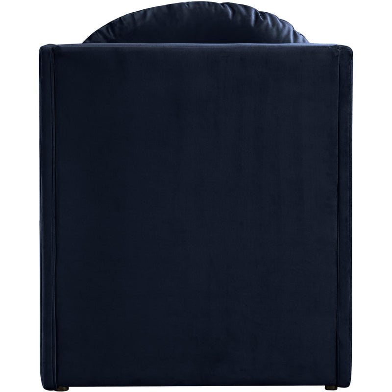 Meridian Sigma Navy Velvet Accent Chair IMAGE 5