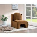 Meridian Sigma Saddle Velvet Accent Chair IMAGE 2