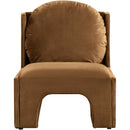 Meridian Sigma Saddle Velvet Accent Chair IMAGE 3