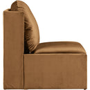 Meridian Sigma Saddle Velvet Accent Chair IMAGE 4