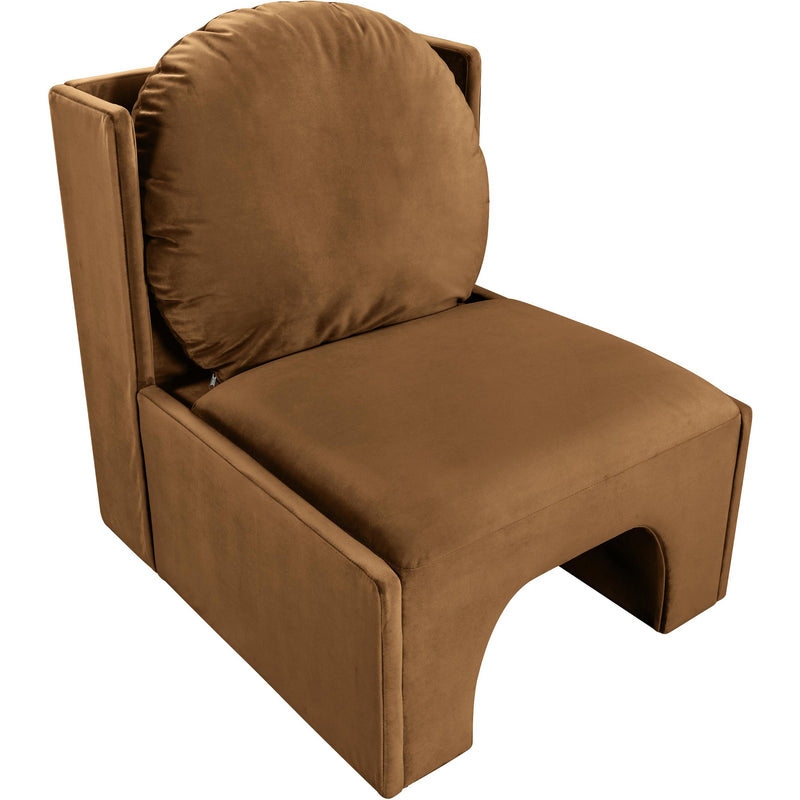 Meridian Sigma Saddle Velvet Accent Chair IMAGE 6
