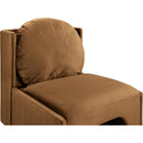 Meridian Sigma Saddle Velvet Accent Chair IMAGE 7