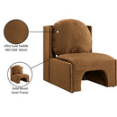 Meridian Sigma Saddle Velvet Accent Chair IMAGE 9