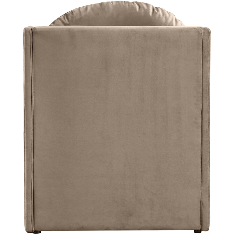 Meridian Sigma Taupe Velvet Accent Chair IMAGE 5