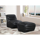 Meridian Vega Black Vegan Leather Accent Chair IMAGE 10