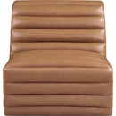 Meridian Vega Cognac Vegan Leather Accent Chair IMAGE 3