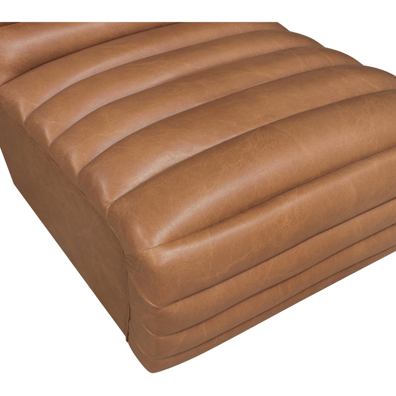 Meridian Vega Cognac Vegan Leather Accent Chair IMAGE 6
