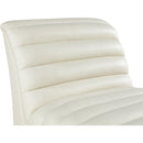 Meridian Vega Cream Vegan Leather Accent Chair IMAGE 7