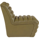 Meridian Vega Olive Vegan Leather Accent Chair IMAGE 4