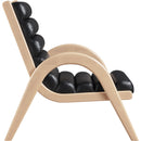 Meridian Randal Black Vegan Leather Accent Chair IMAGE 4