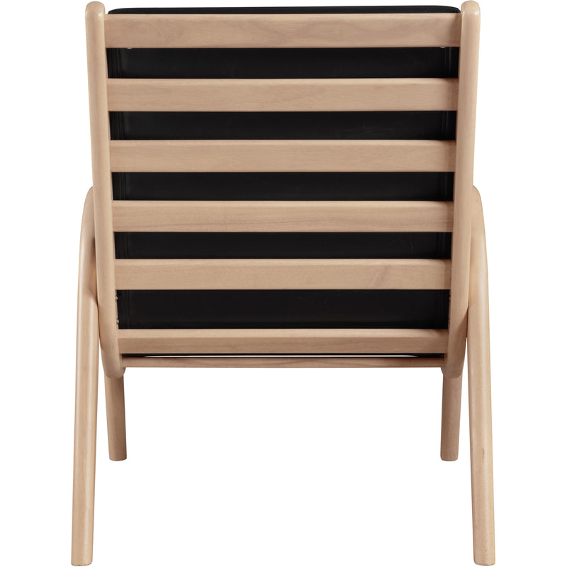 Meridian Randal Black Vegan Leather Accent Chair IMAGE 5