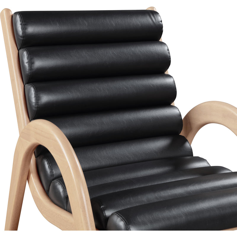 Meridian Randal Black Vegan Leather Accent Chair IMAGE 6