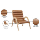 Meridian Randal Cognac Vegan Leather Accent Chair IMAGE 9