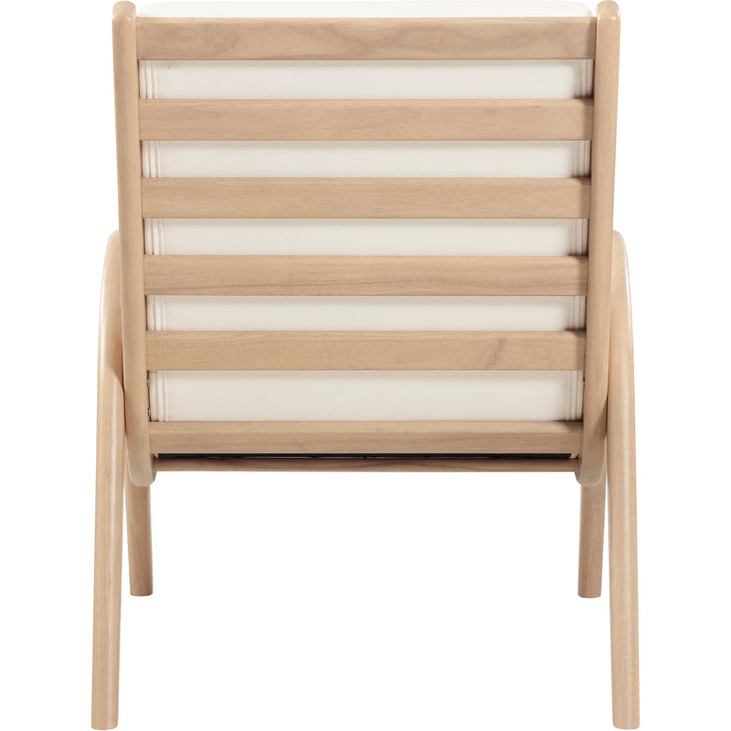 Meridian Randal Cream Vegan Leather Accent Chair IMAGE 5