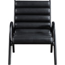 Meridian Randal Black Vegan Leather Accent Chair IMAGE 3