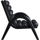 Meridian Randal Black Vegan Leather Accent Chair IMAGE 4