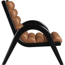 Meridian Randal Cognac Vegan Leather Accent Chair IMAGE 4