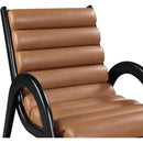 Meridian Randal Cognac Vegan Leather Accent Chair IMAGE 6