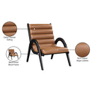 Meridian Randal Cognac Vegan Leather Accent Chair IMAGE 9