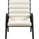 Meridian Randal Cream Vegan Leather Accent Chair IMAGE 3