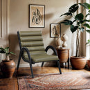 Meridian Randal Olive Vegan Leather Accent Chair IMAGE 2