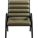 Meridian Randal Olive Vegan Leather Accent Chair IMAGE 3