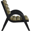 Meridian Randal Olive Vegan Leather Accent Chair IMAGE 4
