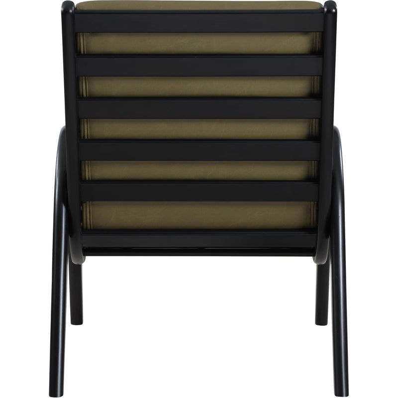 Meridian Randal Olive Vegan Leather Accent Chair IMAGE 5