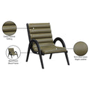 Meridian Randal Olive Vegan Leather Accent Chair IMAGE 9