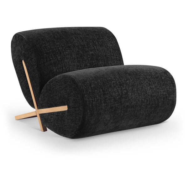 Meridian Akira Black Fabric Accent Chair IMAGE 1