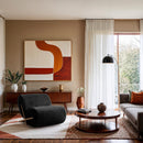 Meridian Akira Black Fabric Accent Chair IMAGE 2