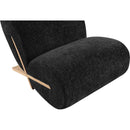 Meridian Akira Black Fabric Accent Chair IMAGE 7