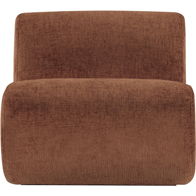 Meridian Akira Cognac Fabric Accent Chair IMAGE 3