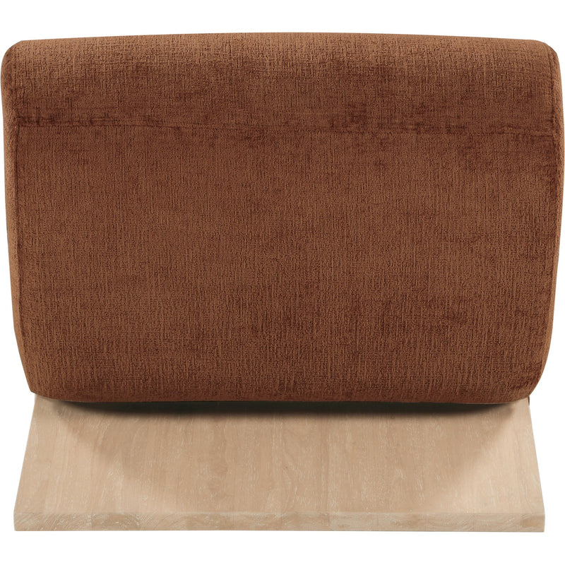 Meridian Akira Cognac Fabric Accent Chair IMAGE 5