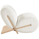 Meridian Akira Cream Fabric Accent Chair IMAGE 4